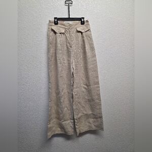 Sovere Instance Beige Linen Pants Size Small